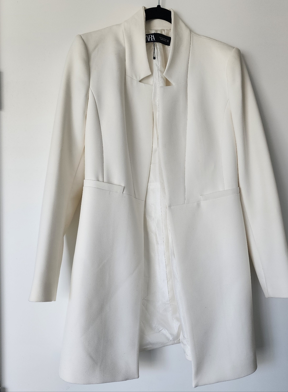 Zara Ecru Fitted Blazer